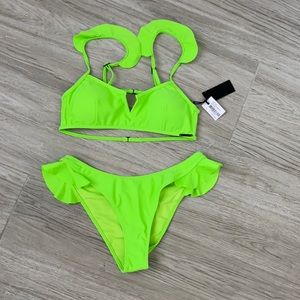 Kendall + Kylie neon bikini